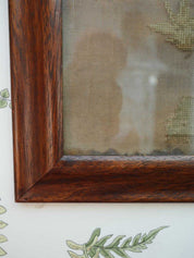Victorian Framed Floral Needlepoint Tapestry