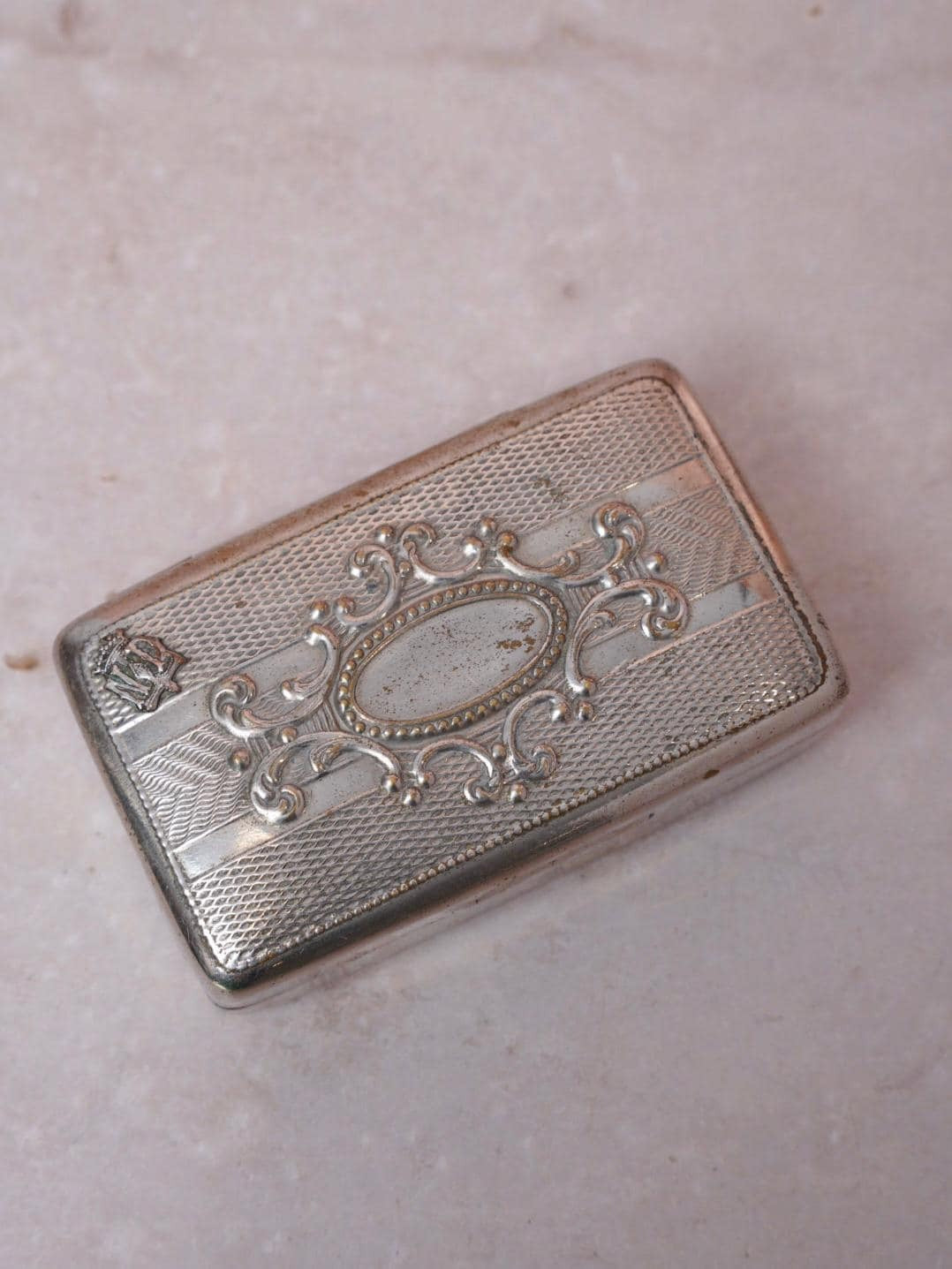 Silver Tone Trinket Box