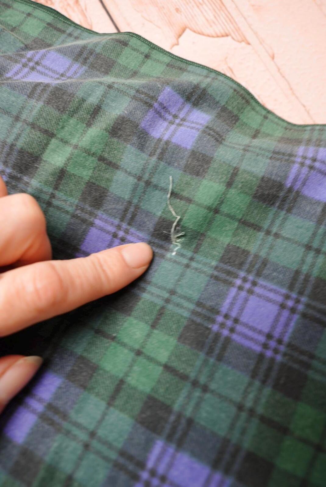 Vintage Green Blue Tartan Tablecloth
