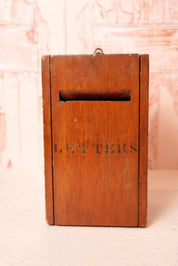 Antique Wooden Letter Box