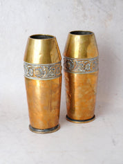 Pair of Vintage Brass Vases
