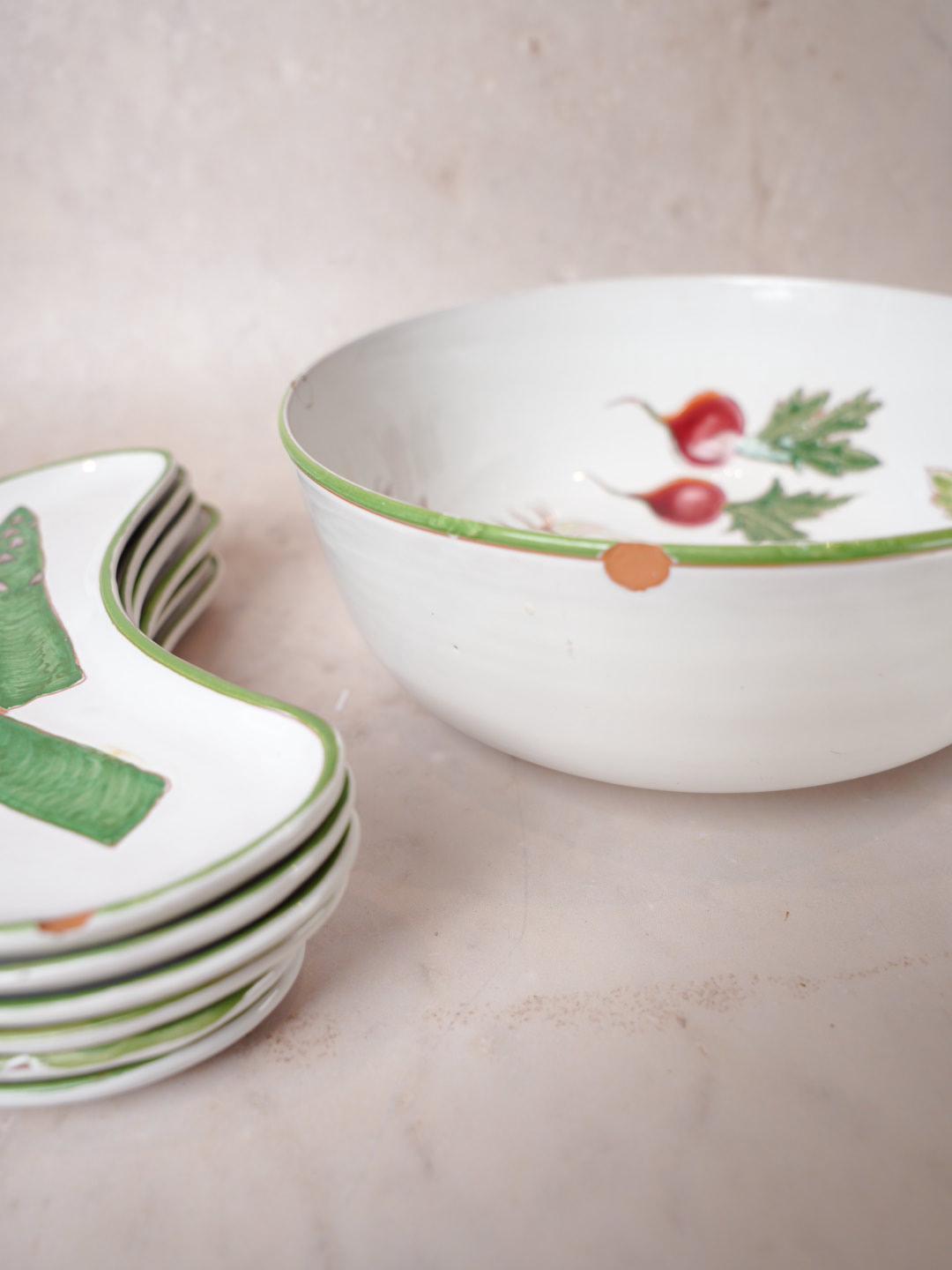 Italian Vegetable Ceramic Set