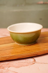 Vintage Green Ceramic Bowl