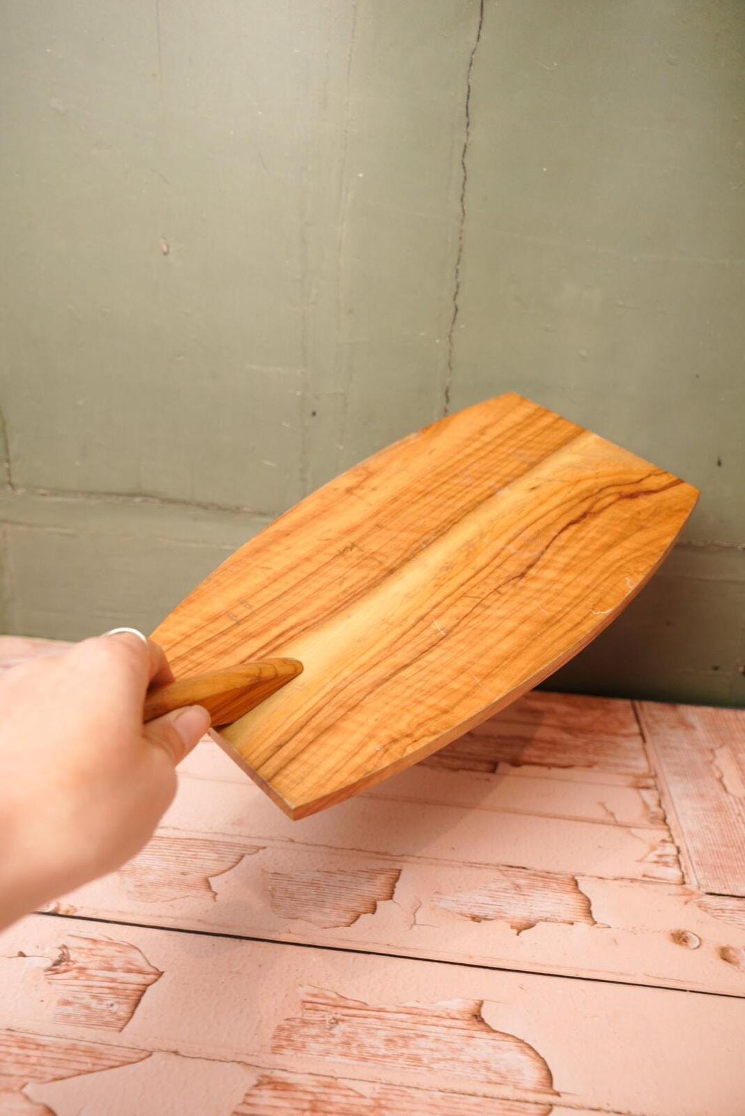 Vintage Wooden Cheese Board With Handle
