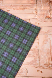Vintage Green Blue Tartan Tablecloth