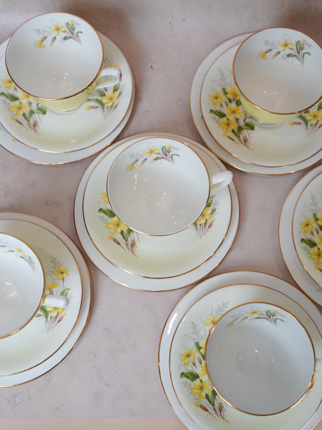 Royal Albert Yellow Primrose Tea Set