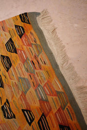 Vintage Kilim-Style Flatwoven Rug
