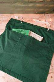 Vintage Green Drawstring Bag