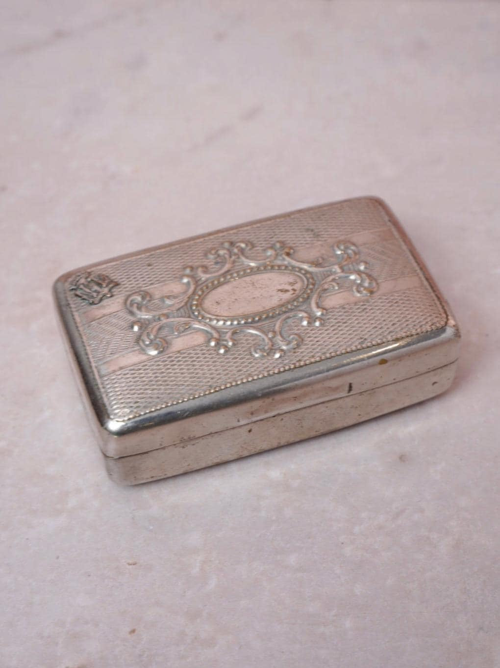 Silver Tone Trinket Box