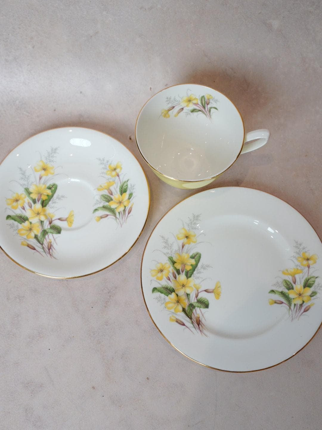 Royal Albert Yellow Primrose Tea Set