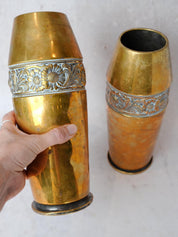 Pair of Vintage Brass Vases