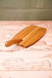 Vintage Wooden Cheese Board With Handle