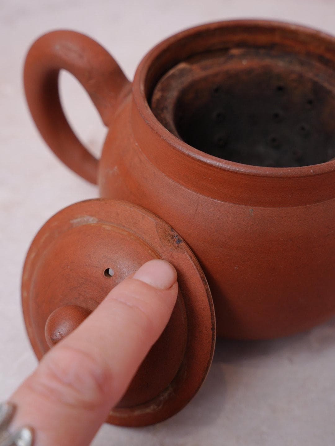 Terracotta Clay Teapot