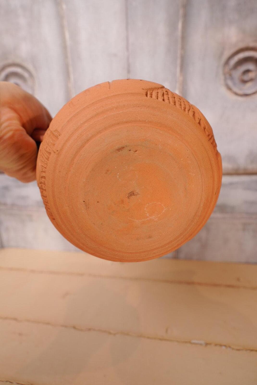 Vintage Terracotta Glazed Jug