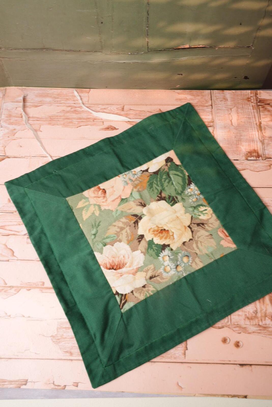 Vintage Green Drawstring Bag